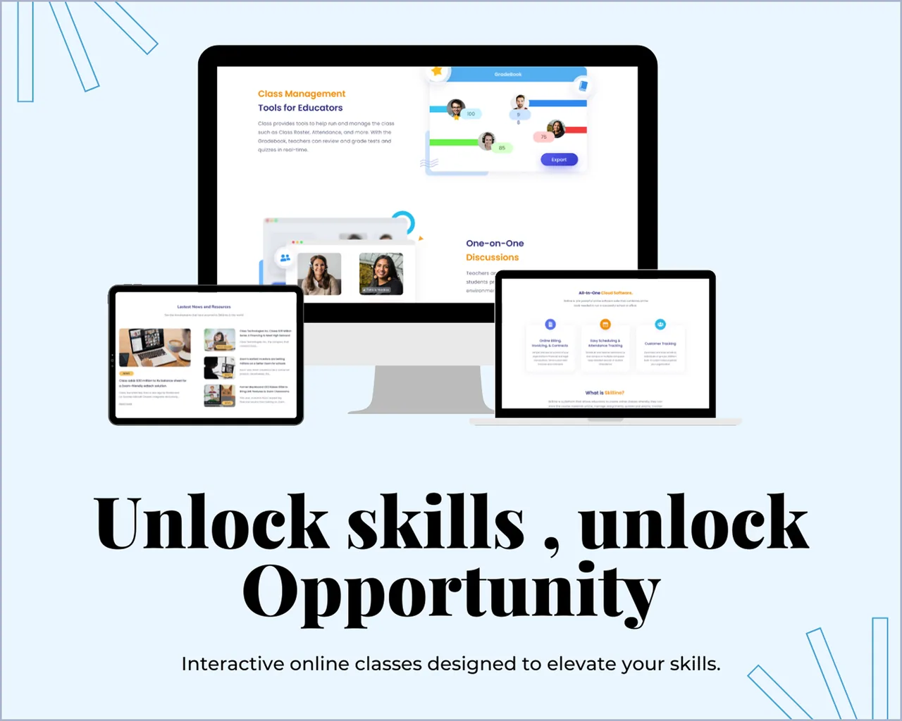 Modern EdTech Website for Online Courses