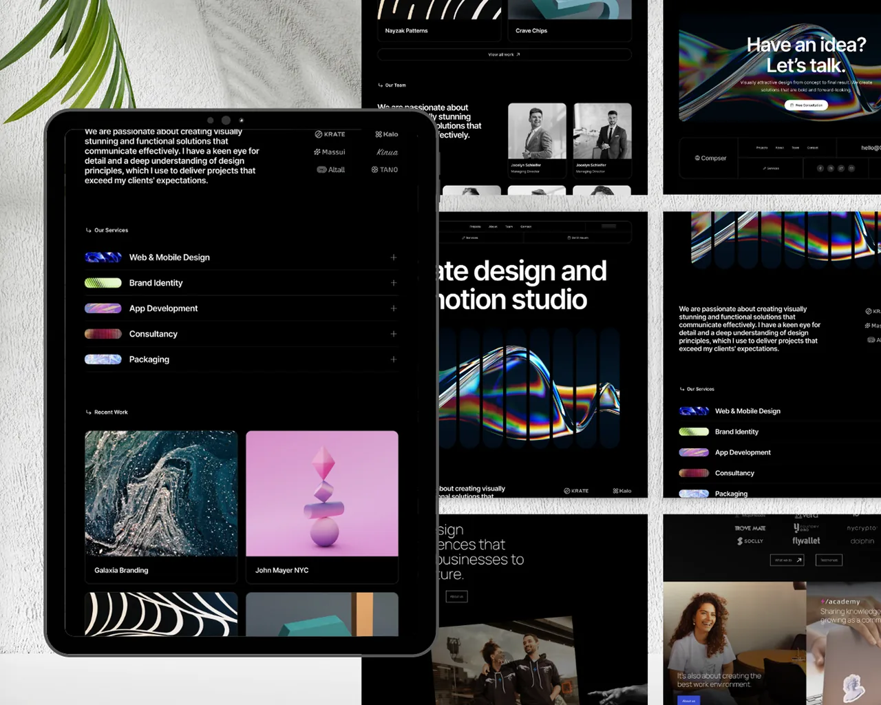 Elegant Creative Agency Website — UI/UX Design