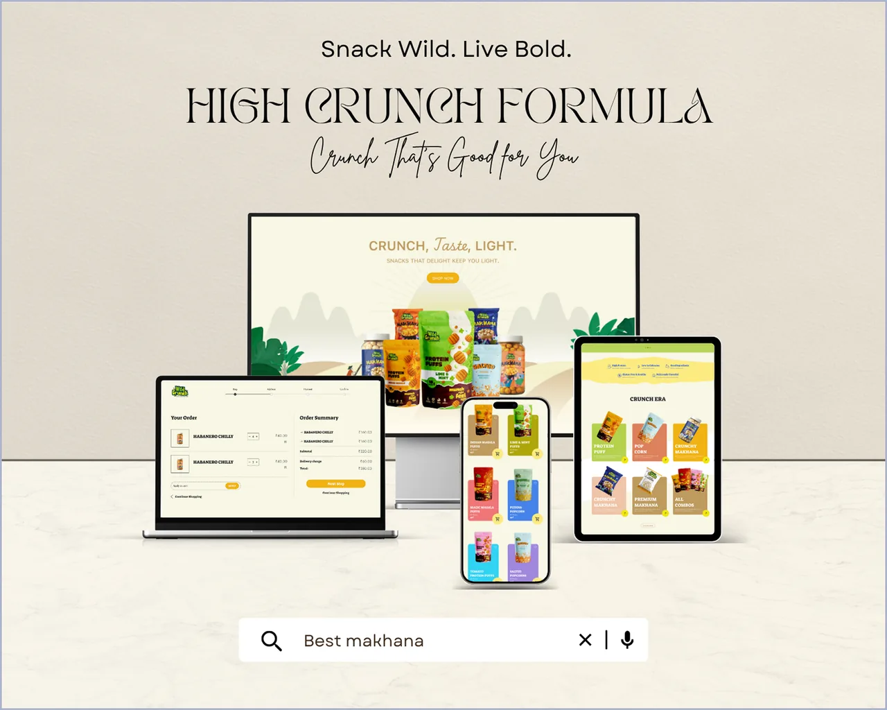Organic Makhana Store — Responsive E-Commerce Platform